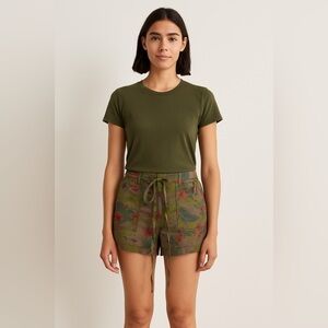 Sanctuary Floral Print Utility Shorts - Size 27